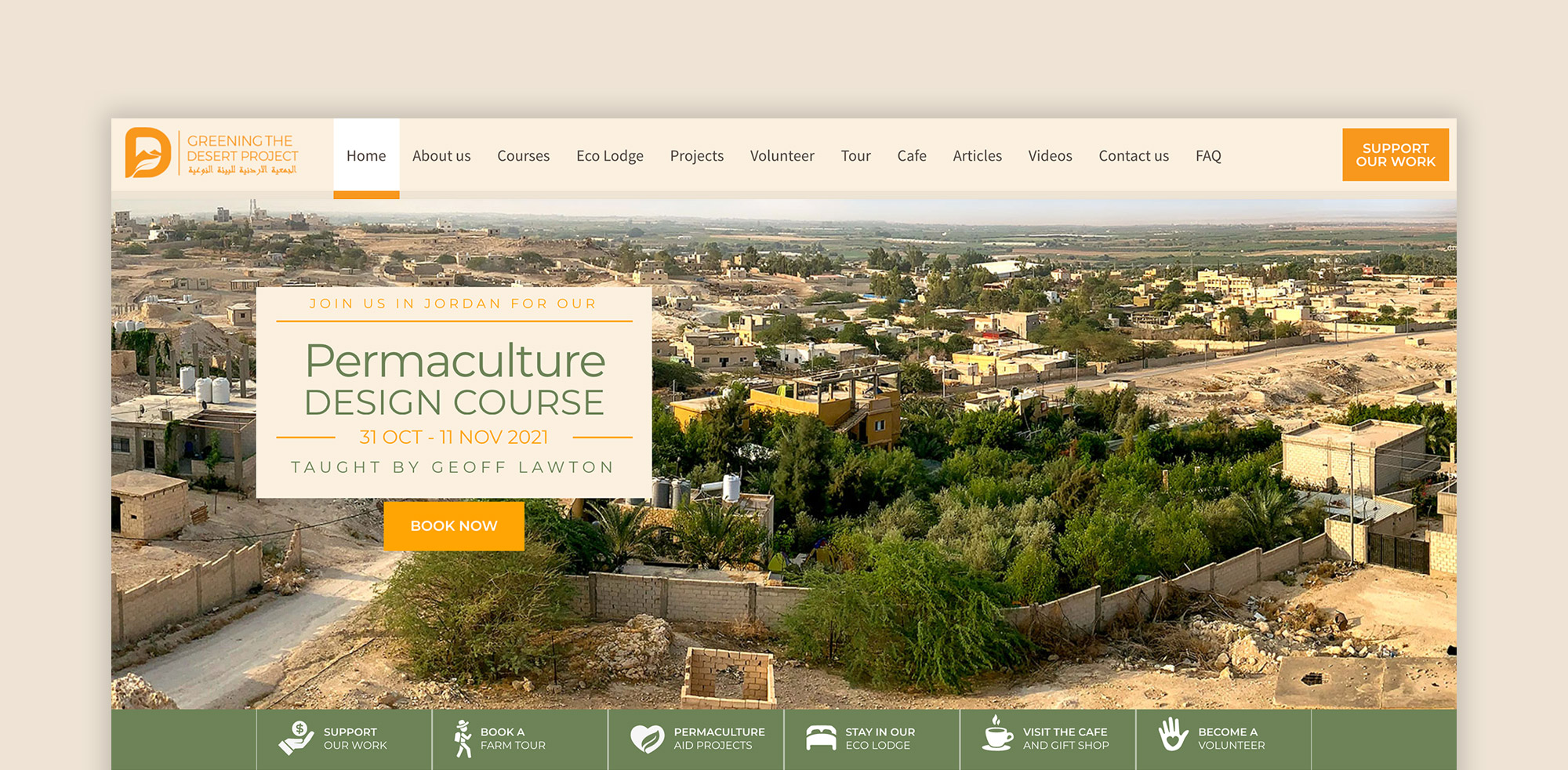 Greening The Desert Web-design