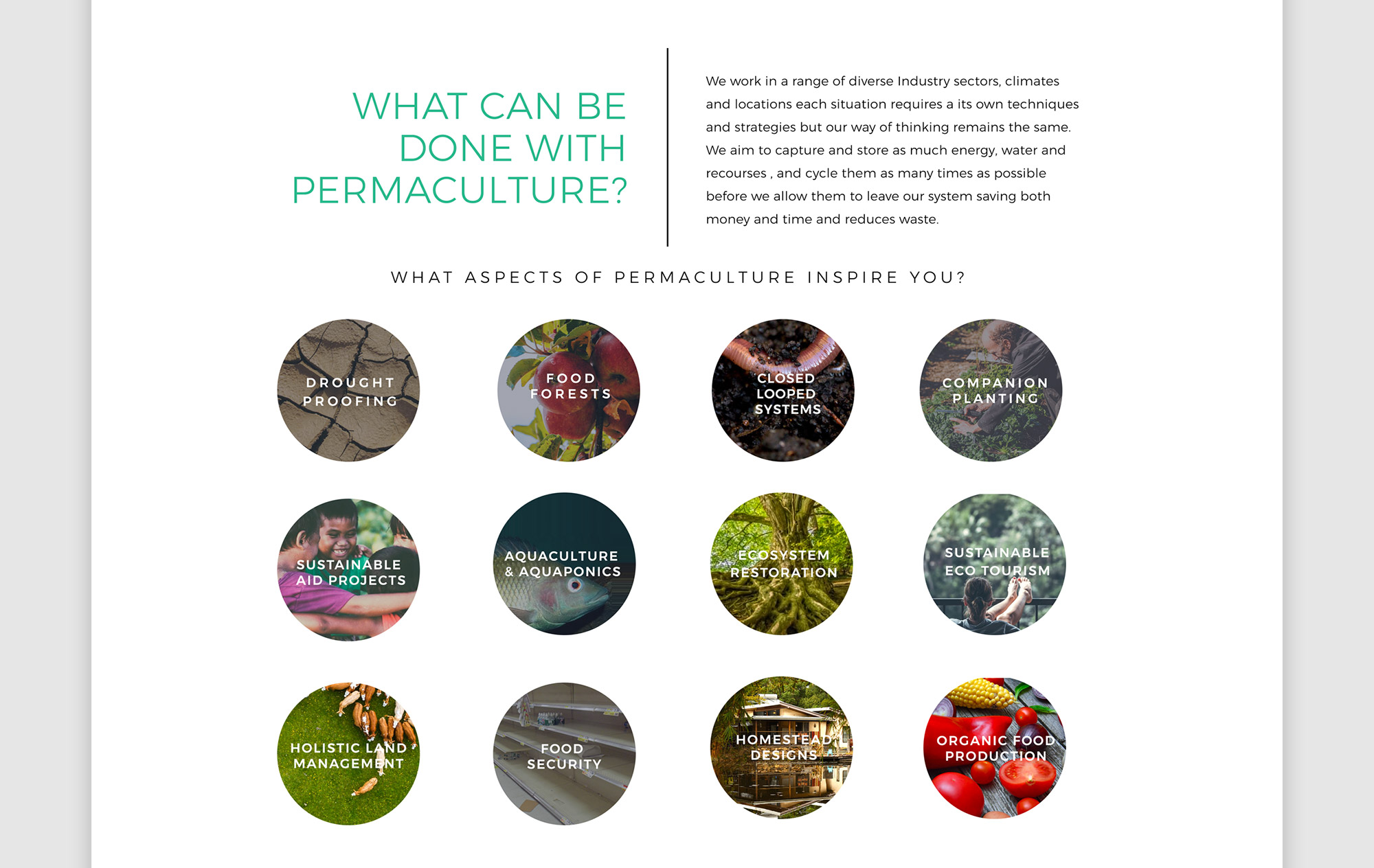 What can be done with permaculture?