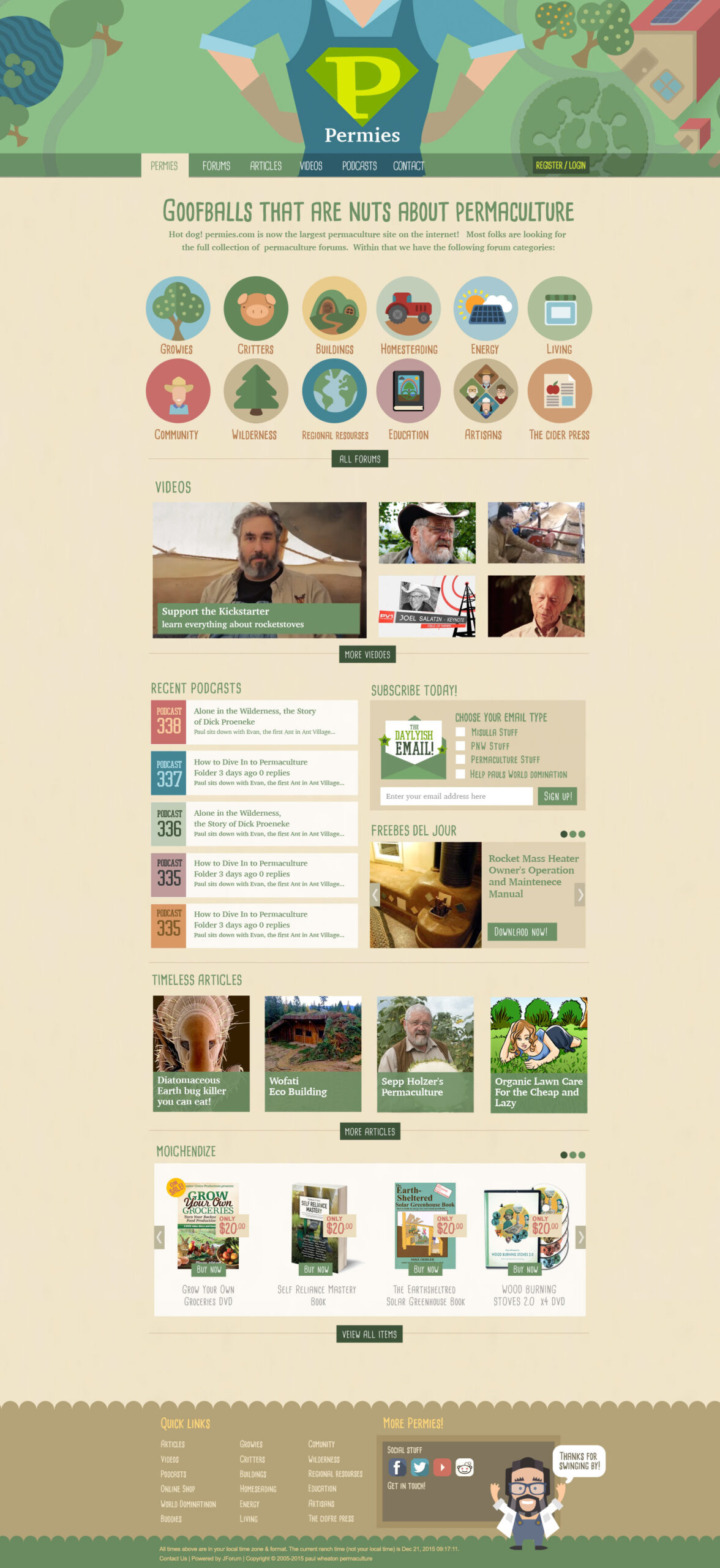 permaculture fourm webdesign permies.com